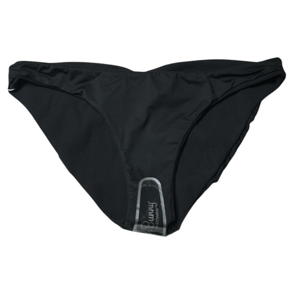 Beach Bunny Kate Ribtide Black Ruched Bikini Bottom Large NWT - Picture 11 of 13